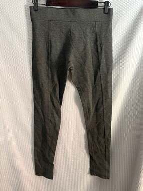 Vince Charcoal Gray Seamed Ponte Knit Stretch Leggings